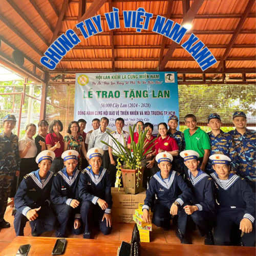 Hội Lan Kiếm Lá Cứng Miền Nam Trao Tặng 50.000 Cây Lan